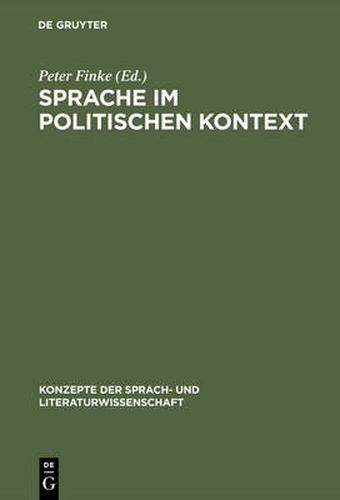 Cover image for Sprache im politischen Kontext