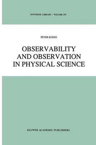 Cover image for Observability and Observation in Physical Science