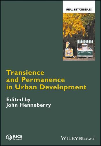 Cover image for Transience and Permanence in Urban Development