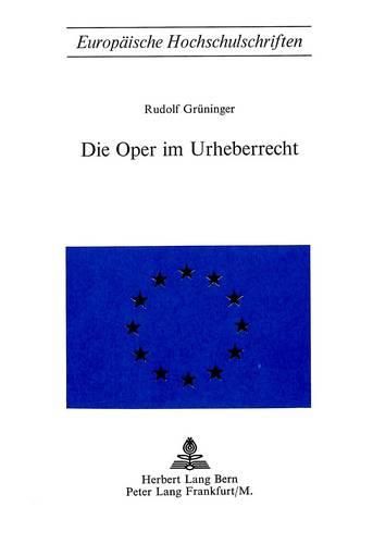 Cover image for Die Oper Im Urheberrecht