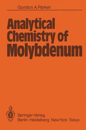 Cover image for Analytical Chemistry of Molybdenum
