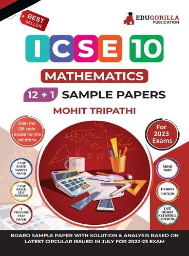 Cover image for ICSE Class X - Mathematics Sample Paper Book 12 +1 Sample Paper According to the latest syllabus prescribed by CISCE