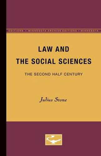 Cover image for Law and the Social Sciences: The Second Half Century