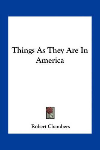 Things as They Are in America