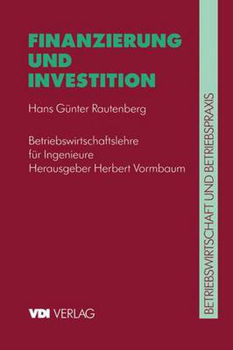 Cover image for Finanzierung Und Investition