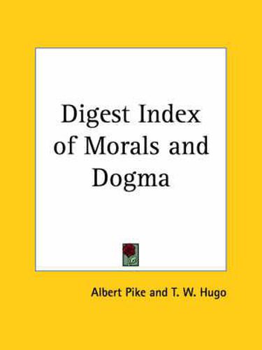 Cover image for Digest Index of Morals