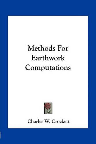 Cover image for Methods for Earthwork Computations