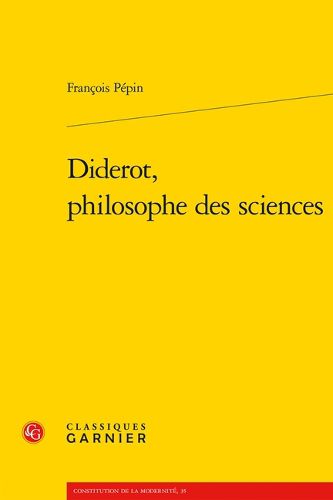 Cover image for Diderot, Philosophe Des Sciences