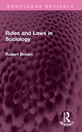 Cover image for Rules and Laws in Sociology
