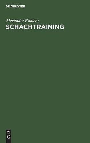 Cover image for Schachtraining