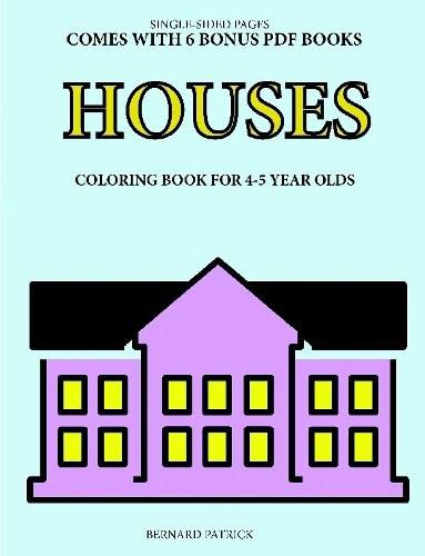 Cover image for Coloring Book for 4-5 Year Olds (Houses)