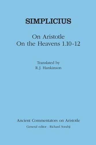 Cover image for On Aristotle  On the Heavens 1.10-12
