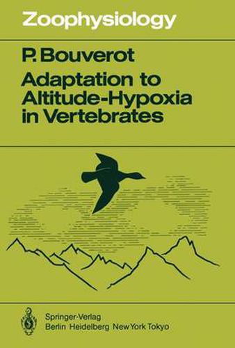 Cover image for Adaptation to Altitude-Hypoxia in Vertebrates