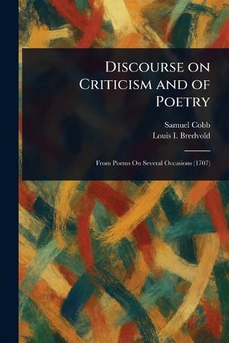 Cover image for Discourse on Criticism and of Poetry