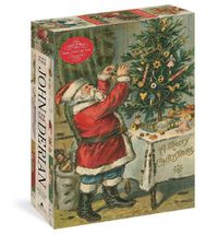 Cover image for John Derian Paper Goods: Santa Trims the Tree 1,000-Piece Puzzle