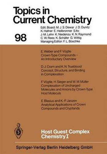 Cover image for Host Guest Complex Chemistry I