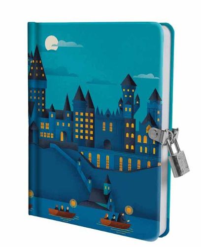 Harry Potter: Hogwarts Castle at Night Lock and Key Diary