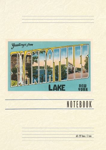 Cover image for Vintage Lined Notebook Greetings from Skaneateles Lake, New York