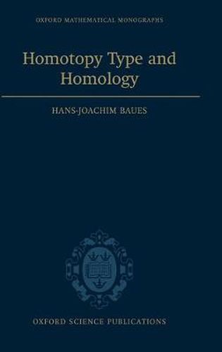 Cover image for Homotopy Type and Homology