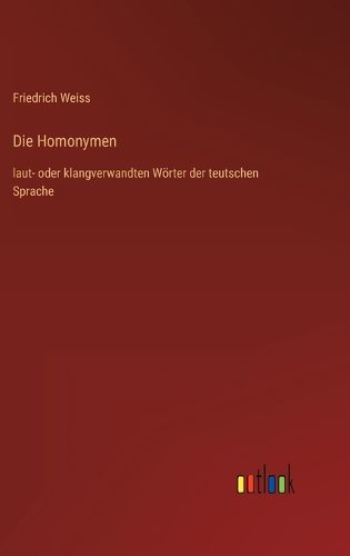 Cover image for Die Homonymen