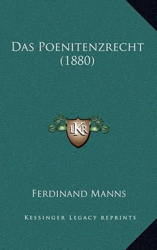 Cover image for Das Poenitenzrecht (1880)