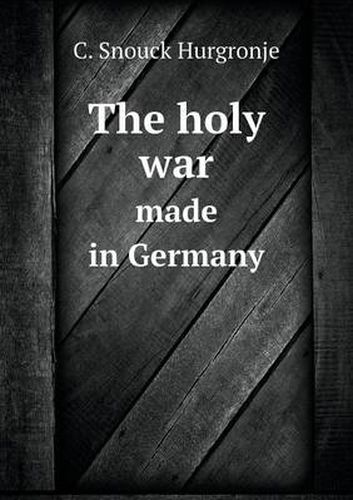 Cover image for The holy war made in Germany