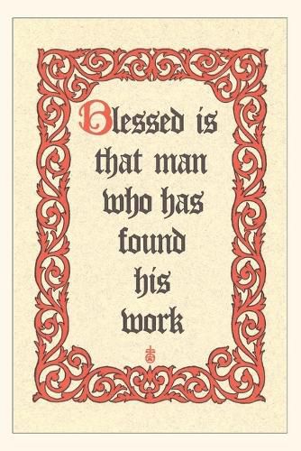 Cover image for Vintage Journal Blessed is Man who Works