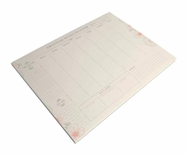 Gratitude Weekly Planner Notepad