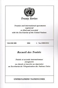 Cover image for Treaty Series 3098 (English/French Edition)