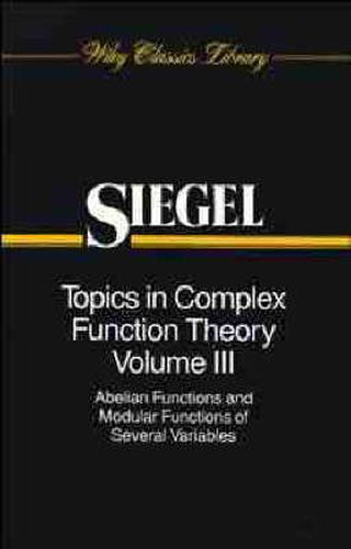 Cover image for Topics in Complex Function Theory