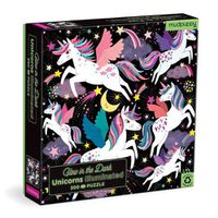Cover image for Unicorns Illuminated 300 Piece Glow in the Dark Family Puzzle