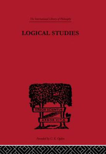 Cover image for Logical Studies