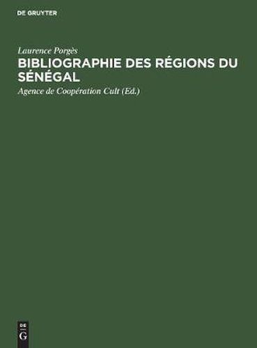 Bibliographie des Regions du Senegal