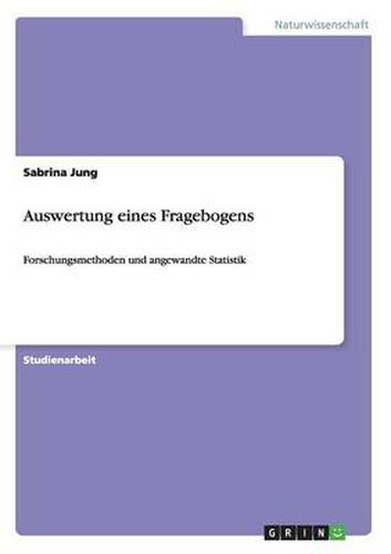 Cover image for Auswertung eines Fragebogens: Forschungsmethoden und angewandte Statistik