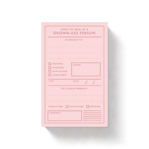 Grown-Ass Person Memo Pad