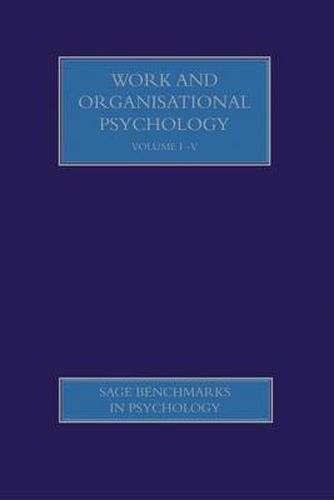 Cover image for Work and Organisational Psychology