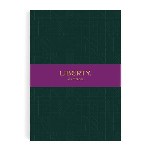 Cover image for Liberty Dark Green Tudor A5 Embossed Journal