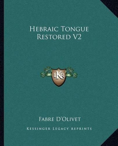 Cover image for Hebraic Tongue Restored V2