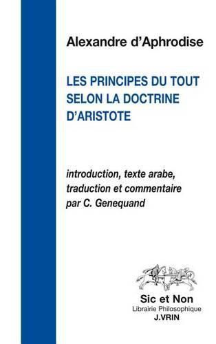 Le Principe Du Tout Selon La Doctrine d'Aristote