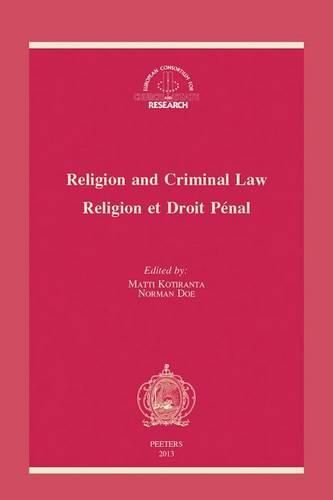 Cover image for Religion and Criminal Law - Religion et Droit Penal