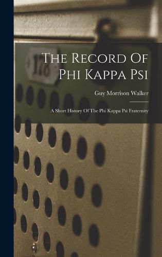 Cover image for The Record Of Phi Kappa Psi