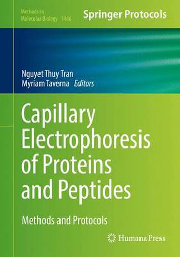 Capillary Electrophoresis of Proteins and Peptides: Methods and Protocols