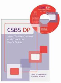 Cover image for CSBS DP (TM) Infant-Toddler Checklist and Easy-Score: Communication and Symbolic Behavior Scales Developmental Profile (CSBS DP (TM))