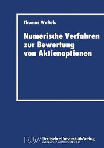 Cover image for Numerische Verfahren Zur Bewertung Von Aktienoptionen