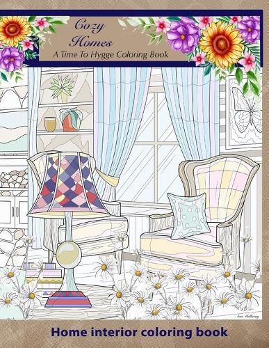 Cover image for Cozy Homes. A Time to Hygge coloring Book.