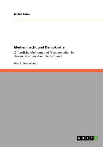 Cover image for Medienmacht Und Demokratie