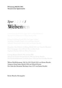 Cover image for Spur 5 Weben