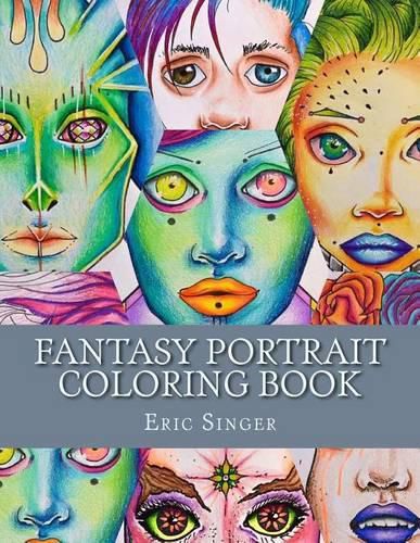 Cover image for Fantasy Portrait Coloring Book