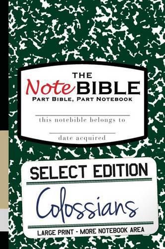 Cover image for The Notebible: Select Edition - New Testament Colossians