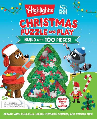 Cover image for Christmas Puzzle and Play: Build with 100 Pieces!